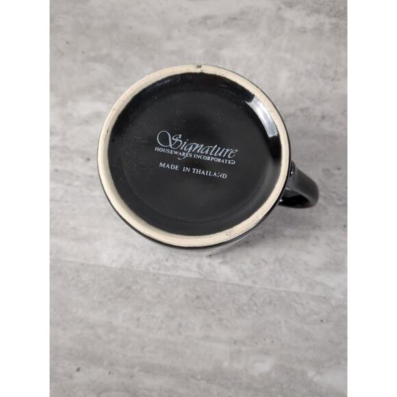 Set‎ of 3 Signature Housewares Inc. Cup & Saucers, Espresso Cups, Back & White - Picture 10 of 10